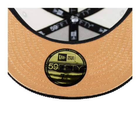 New Era 59Fifty Mexico Baseball 2023 Two Tone Fitted Hat Chrome White Metallic Gold Black - Image 7