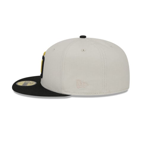 New Era 59Fifty San Diego Padres Two-Tone Stone Fitted Hat Metallic Gold Black New Era 59Fifty San Diego Padres Two-Tone Stone Fitted Hat Metallic Gold Black