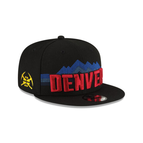 New Era 9Fifty Denver Nuggets City Edition Adjustable Snapback Hat Black - Image 3