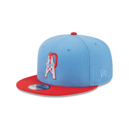 New Era 9Fifty Houston Oilers NFL City Originals Adjustable Snapback Hat Blue Red