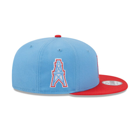 New Era 9Fifty Houston Oilers NFL City Originals Adjustable Snapback Hat Blue Red
