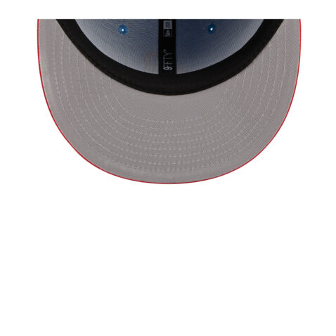 New Era 9Fifty Houston Oilers NFL City Originals Adjustable Snapback Hat Blue Red - Image 7