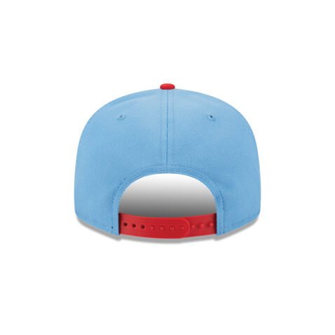 New Era 9Fifty Houston Oilers NFL City Originals Adjustable Snapback Hat Blue Red - Image 6