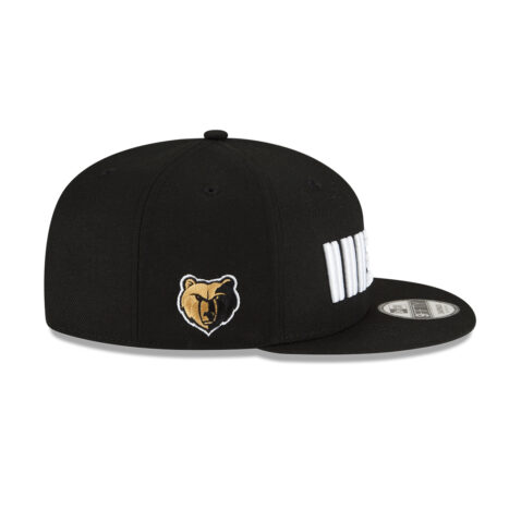 New Era 9Fifty Memphis Grizzlies City Edition Adjustable Snapback Hat Black White - Image 5