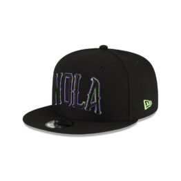 New Era 9Fifty New Orleans Pelicans City Edition Adjustable Snapback Hat Black Neon Green