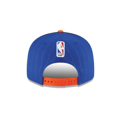 New Era 9Fifty New York Knicks City Edition Adjustable Snapback Hat Blue Black Orange - Image 6