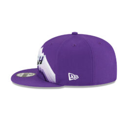 New Era 9Fifty Utah Jazz City Edition Adjustable Snapback Hat Purple White