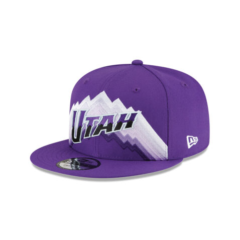 New Era 9Fifty Utah Jazz City Edition Adjustable Snapback Hat Purple White