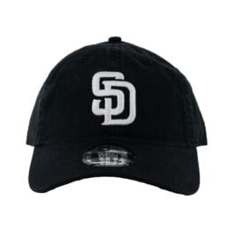 New Era 9Twenty San Diego Padres Strapback Hat Black White