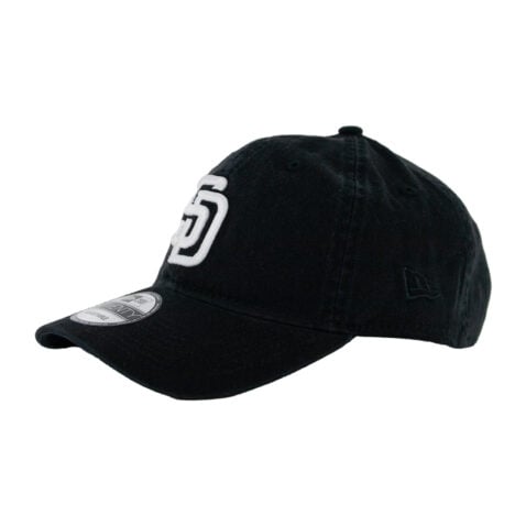 New Era 9Twenty San Diego Padres Strapback Hat Black White New Era 9Twenty San Diego Padres Strapback Hat Black White