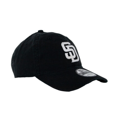 New Era 9Twenty San Diego Padres Strapback Hat Black White