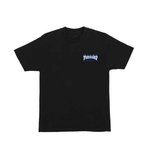 Santa Cruz x Thrasher Flame Dot Shortsleeve Heavyweight T-Shirt Black