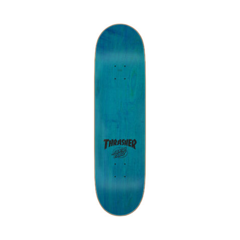Santa Cruz x Thrasher Screaming Flame Logo Skate Deck Black 8.5 inch x 32.2 inch - Image 2