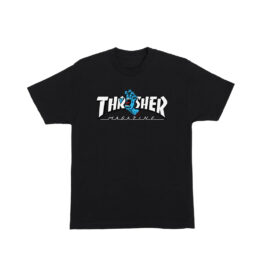 Santa Cruz x Thrasher Screaming Logo Shortsleeve Heavyweight T-Shirt Black