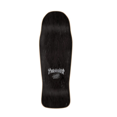 Santa Cruz x Thrasher Winkowski Primeval Shaped Skate Deck Black 10.34 inch x 30.54 inch