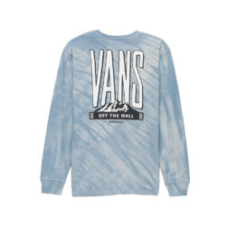 Vans Peaked Tie Dye Longsleeve T-Shirt Blue Mirage