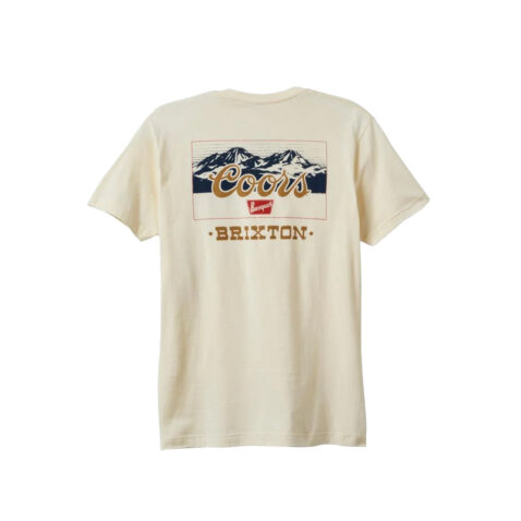 Brixton x Coors Mirror Short Sleeve T-Shirt Natural - Image 2