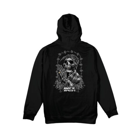 DGK Devoted Hooded Fleece Pullover Black