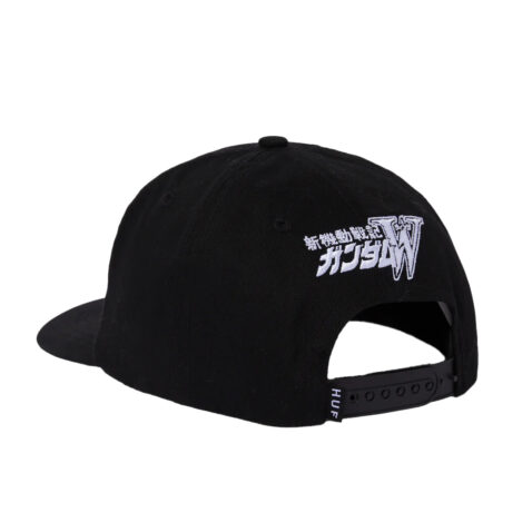 HUF x Gundam Wing Deathscythe Adjustable Snapback Hat Black