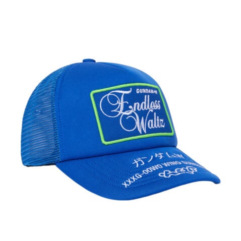 HUF x Gundam Wing Endless Waltz Adjustable Mesh Trucker Hat Blue