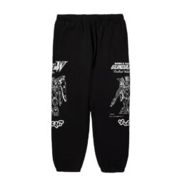 HUF x Gundam Wing Fleece Pant Black