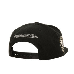 Mitchell & Ness Brooklyn Nets Watch Me Shine Adjustable Snapback Hat Black