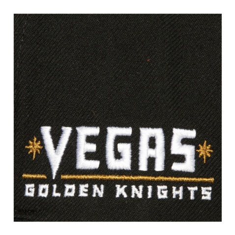 Mitchell & Ness Las Vegas Golden Knights Icon Grail Pro Adjustable Snapback Hat Black - Image 3