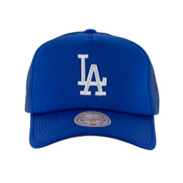 Mitchell & Ness Los Angeles Dodgers Evergreen Mesh Trucker Adjustable Snapback Royal Blue