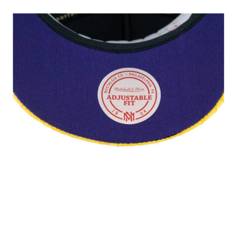Mitchell & Ness Los Angeles Lakers Year Of The Dragon Adjustable Snapback Hat Black - Image 5