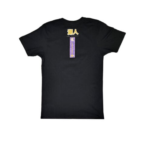 Mitchell & Ness Los Angeles Lakers Year Of The Dragon Short Sleeve T-Shirt Black Gold - Image 2