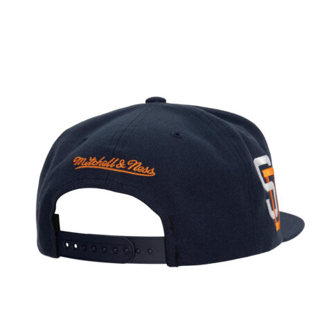 Mitchell & Ness San Diego Padres Retro Sport Snapback Hat Navy Orange
