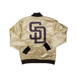 Mitchell & Ness San Diego Padres Team OG 2.0 Lightweight Satin Jacket Gold