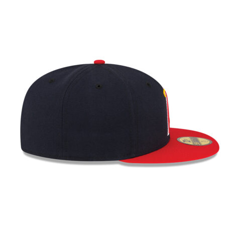 New Era 59Fifty Los Angeles Angels of Anaheim Alternate Authentic Collection On Field Fitted Hat Dark Navy Red