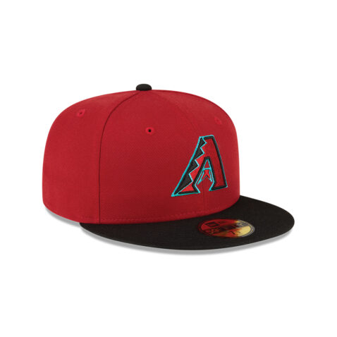 New Era 59Fifty Arizona Diamondbacks Home Authentic Collection On Field Fitted Hat Red Black