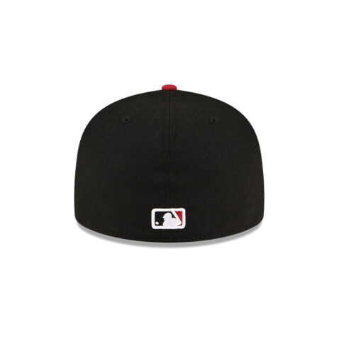 New Era 59Fifty Arizona Diamondbacks Road Authentic Collection On Field Fitted Hat Black Red - Image 6