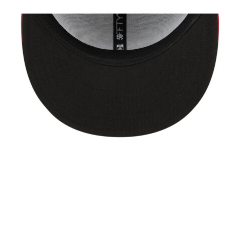 New Era 59Fifty Arizona Diamondbacks Road Authentic Collection On Field Fitted Hat Black Red - Image 7