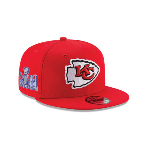 New Era 9Fifty Kansas City Chiefs Super Bowl LVIII Side Patch Snapback Adjustable Hat Red