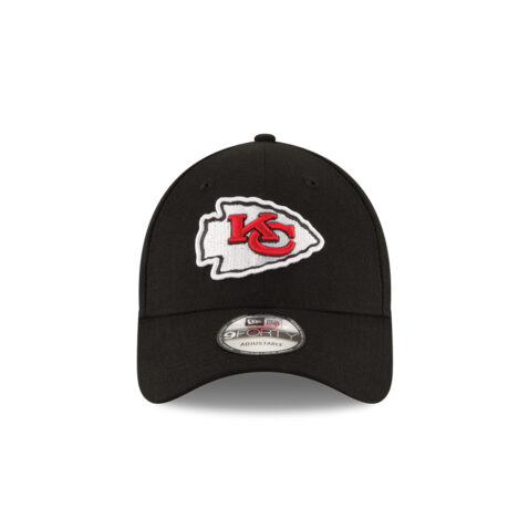 New Era 9Forty Kansas City Chiefs Super Bowl LVIII Side Patch The League Adjustable Strapback Hat Black - Image 3
