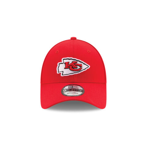 New Era 9Forty Kansas City Chiefs Super Bowl LVIII Side Patch The League Adjustable Strapback Hat Red - Image 5