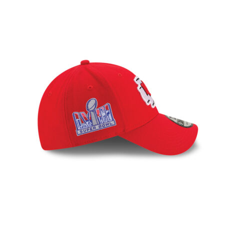 New Era 9Forty Kansas City Chiefs Super Bowl LVIII Side Patch The League Adjustable Strapback Hat Red - Image 4