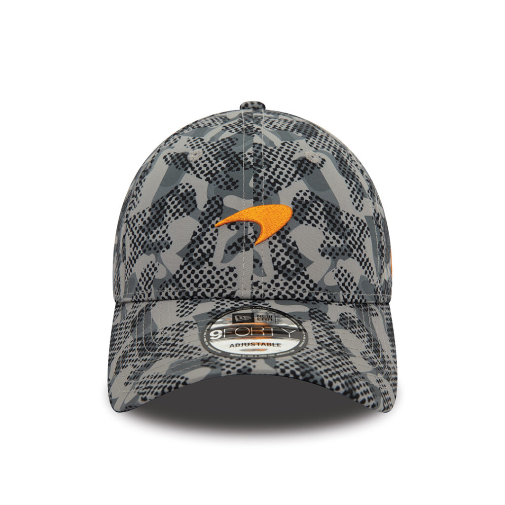 New Era 9Forty McLaren Camo Print Adjustable Snapback Hat Grey Camo ...