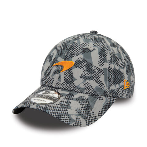 New Era 9Forty McLaren Camo Print Adjustable Snapback Hat Grey Camo