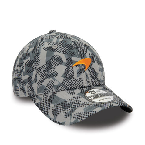 New Era 9Forty McLaren Camo Print Adjustable Snapback Hat Grey Camo