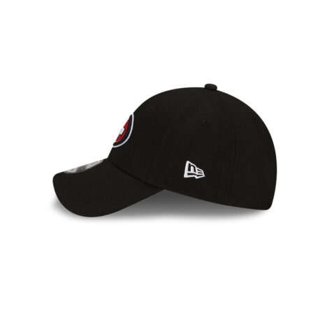 New Era 9Forty San Francisco 49ers Super Bowl LVIII Side Patch Adjustable Strapback Hat Black - Image 2