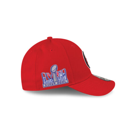 New Era 9Forty San Francisco 49ers Super Bowl LVIII Side Patch Adjustable Strapback Hat Red - Image 4