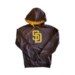 New Era San Diego Padres 2024 Clubhouse Pullover Hoodie Brown Gold