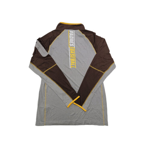 New Era San Diego Padres Quarter Zip Long Sleeve Crewneck Shirt - Image 2