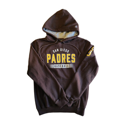 New Era San Diego Padres Team Basic Pullover Hoodie Brown Gold