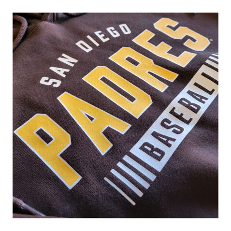 New Era San Diego Padres Team Basic Pullover Hoodie Brown Gold