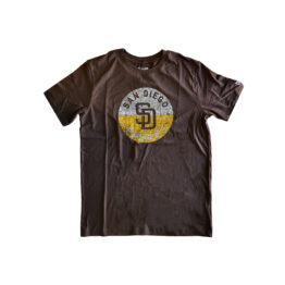 New Era San Diego Padres Throwback Stamp Short Sleeve T-Shirt Brown